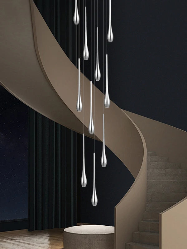 Nordic Style LED Pendant Light for Living Room & Staircase - Modern Ceiling Lamp