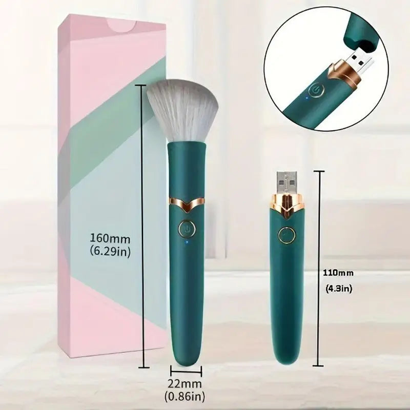 Electric Makeup Brush 2-in-1 Foundation Vibration Tool Portable Rechargeable