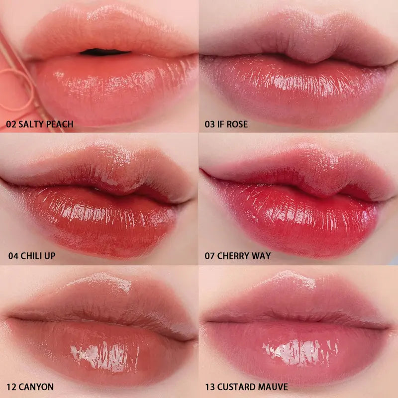 Hydrating Lip Gloss Water Tint - Sheer, Glossy, Korean Makeup Collection