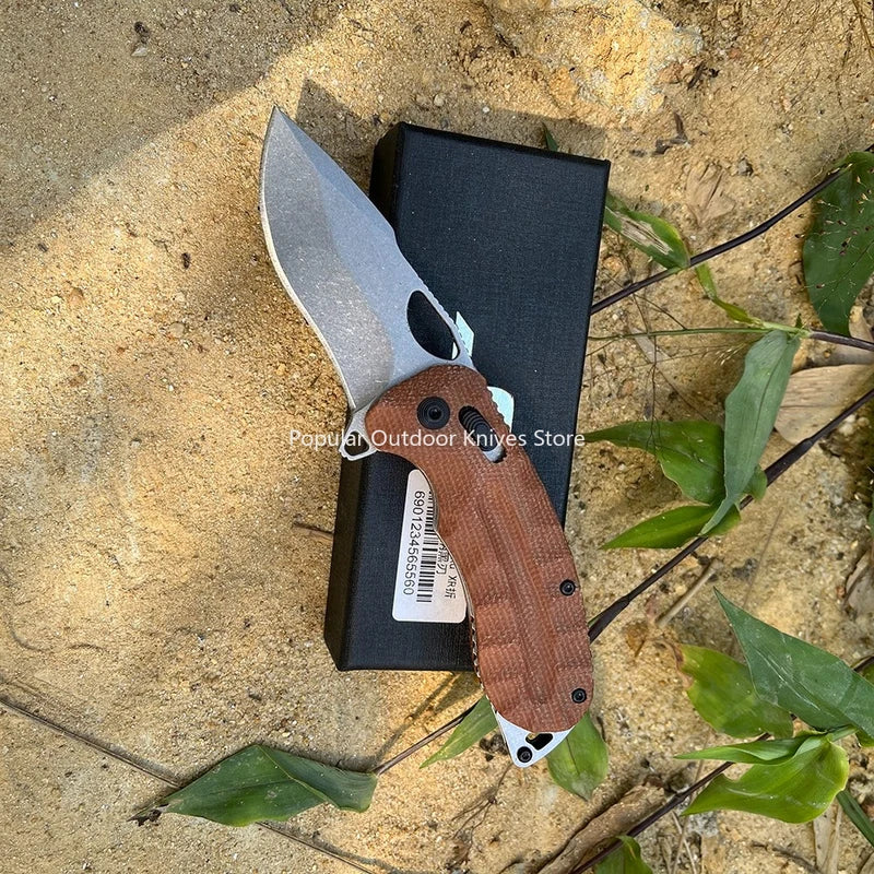 Survival Folding Knife with Belt Clip - Camping and Outdoor Multi-Tool