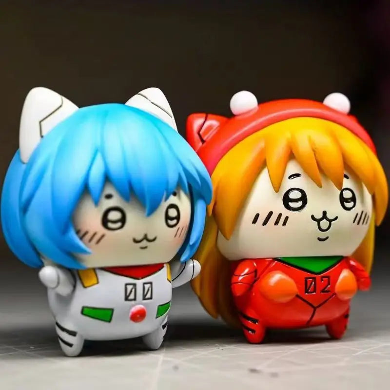 Anime Action Figures Set - Evangelions Ayanami Rei & Asuka Collectible Dolls for Fans
