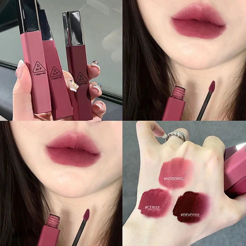 Matte Velvet Lip Glaze - Moisturizing Long-Lasting Lipstick & Lip Gloss