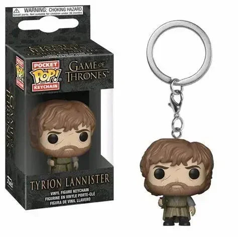 Collectible Funko Pop Movie TV Character Keychain - Jon Snow Daenerys Drogon Night King