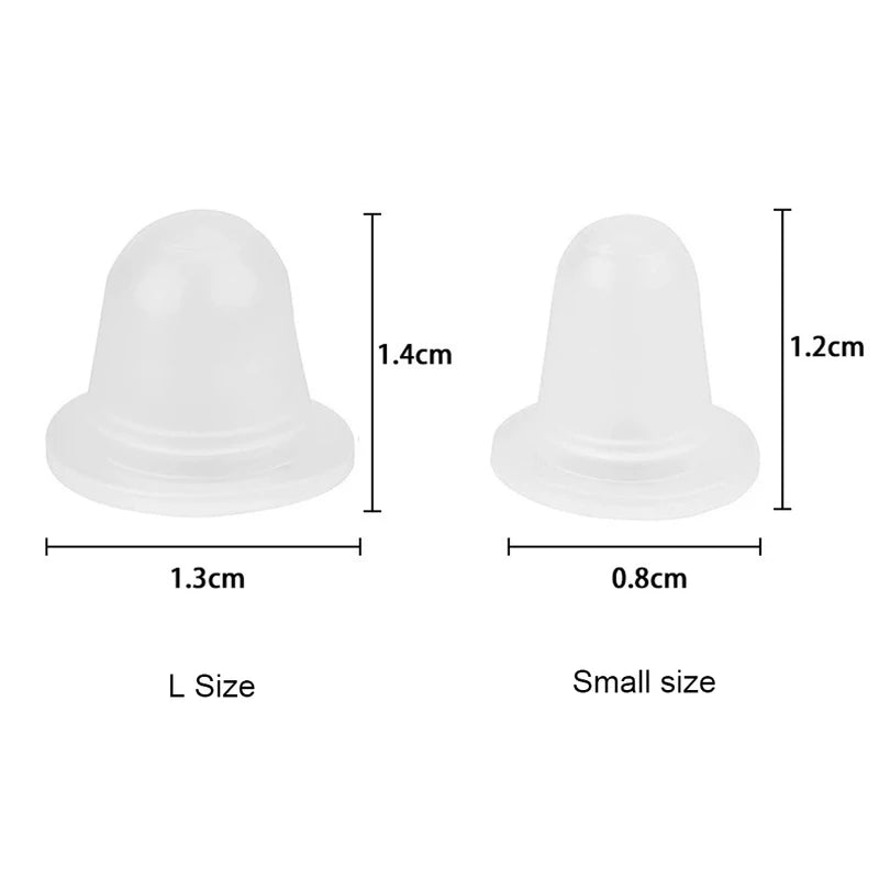 Disposable Silicone Tattoo Ink Cups - Small & Large Size, 100PCS, Multi-Color