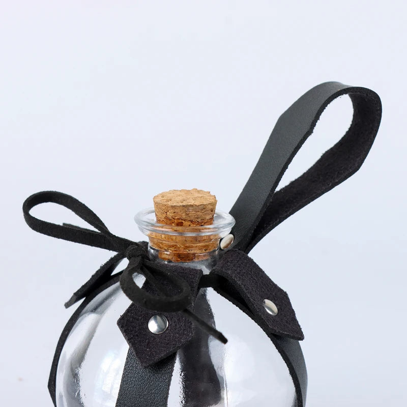 Magic Potion Bottle Set - Glass Wizard Bottles with Cork Stopper for Halloween Cosplay