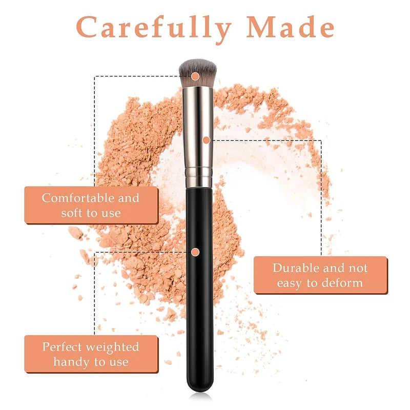 12-Piece Makeup Brush Set - Face, Under Eye, Blush & Contour Brushes