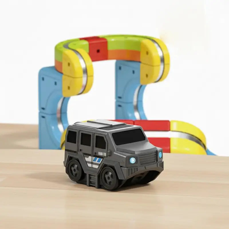 Magnetic Electric Car Toy for Magnetic Track Sets - Off-Road High-Speed Vehicle