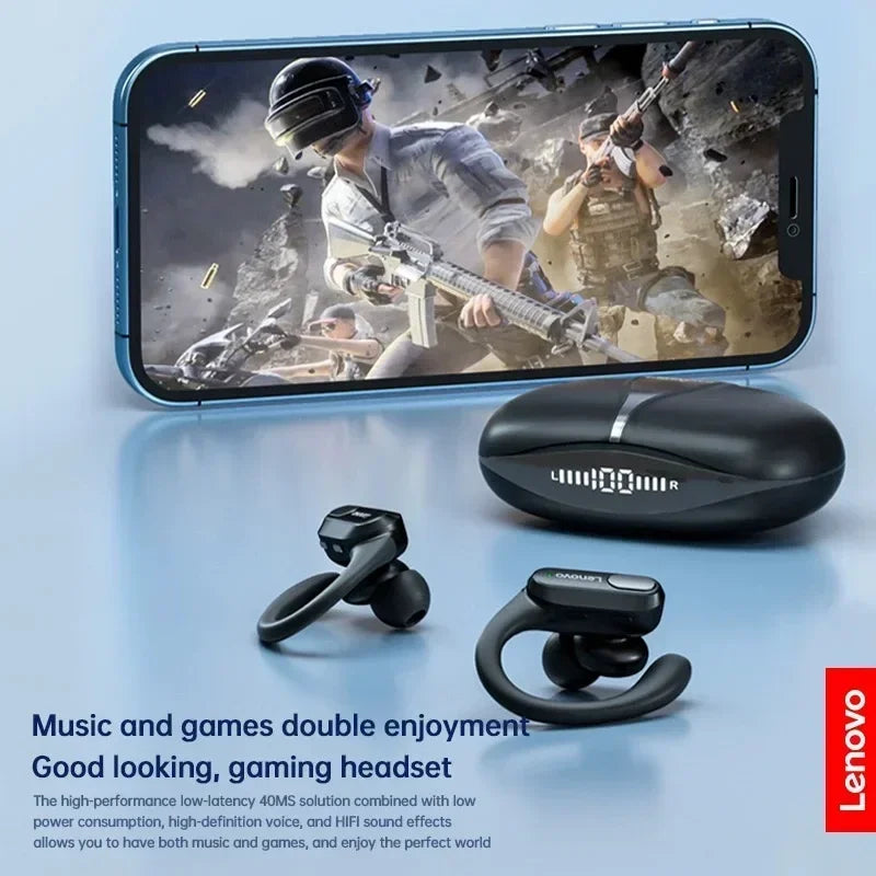 Wireless Bluetooth Headphones with Mic Noise Reduction Waterproof Earhooks