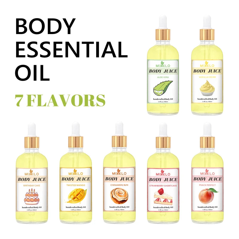 Moisturizing Body Oil with Natural Scents - Nourishing, Fast Absorbing, Non-Greasy 100ml