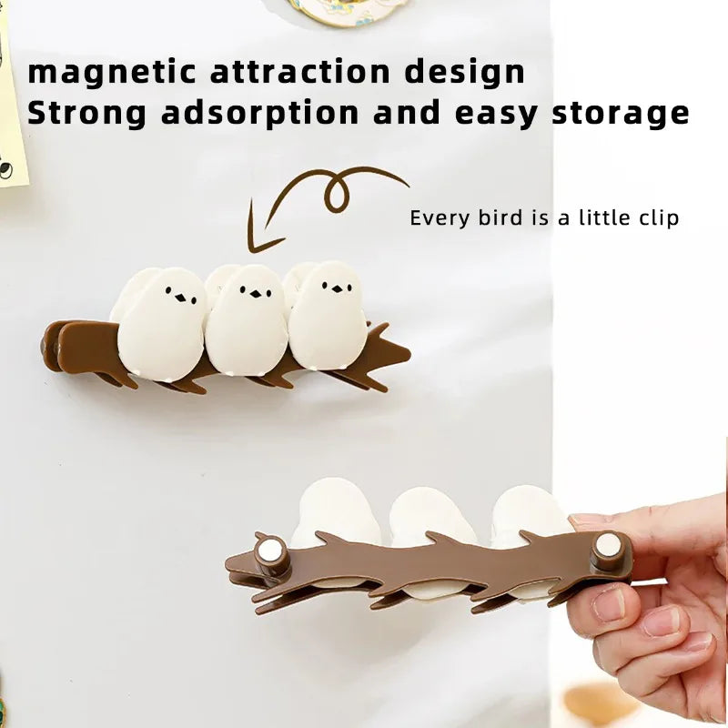 Magnetic Food Bag Sealing Clips - Moisture-Proof Reusable Snack & Milk Storage