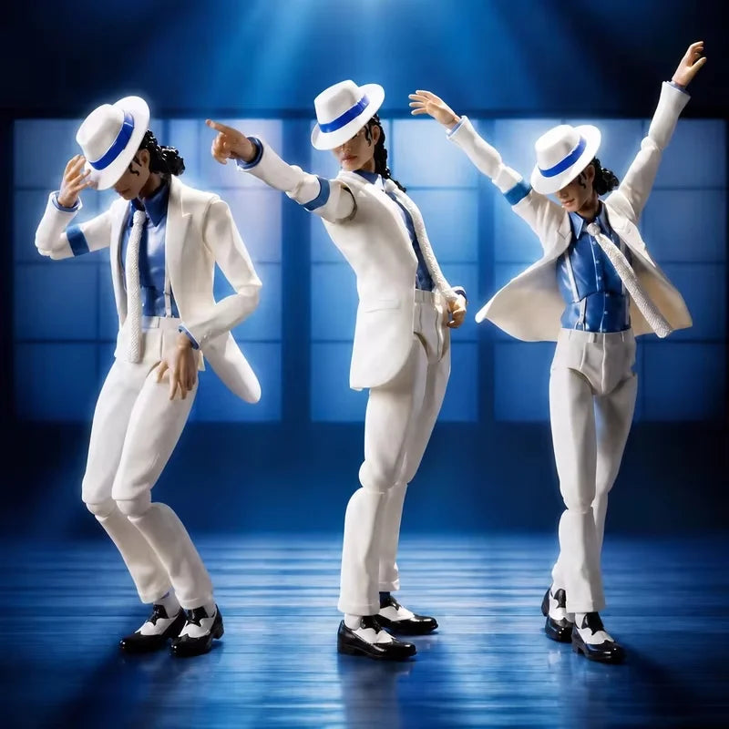 Poseable Michael Jackson Action Figure - Collectible PVC Model Toy Gift