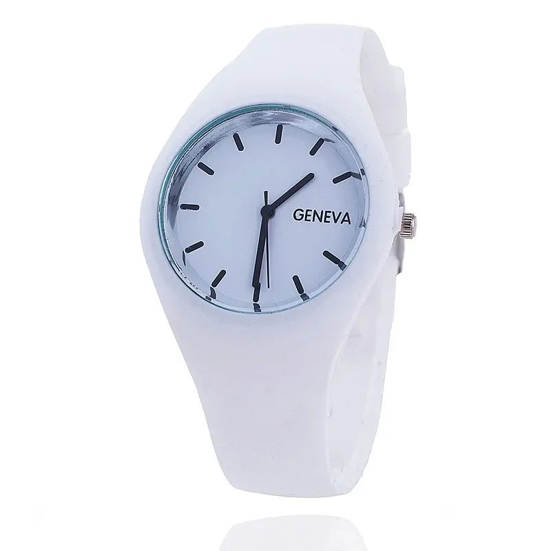 Women Quartz Watch Casual Sports Silicone Wristwatch Multiple Colors