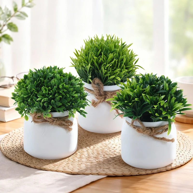 Artificial Potted Plants for Party Decorations - Happy Birthday, Wedding, Baby Shower