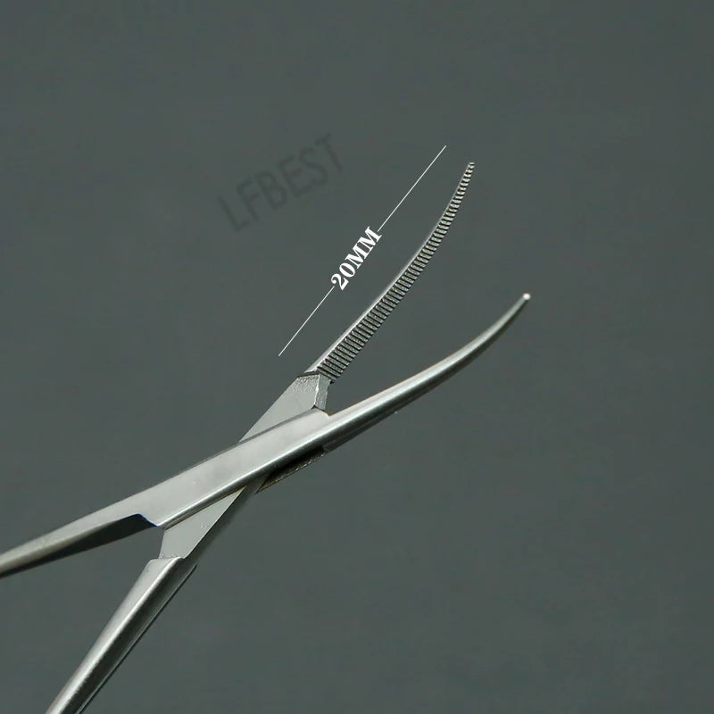 Microvascular Hemostatic Forceps Set - Stainless Steel, 12.5cm, Multiple Colors