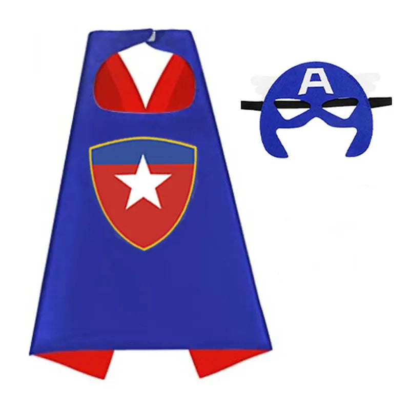 Superhero Capes for Kids Boys & Girls Cartoon Dress Up Costumes Party Supplies