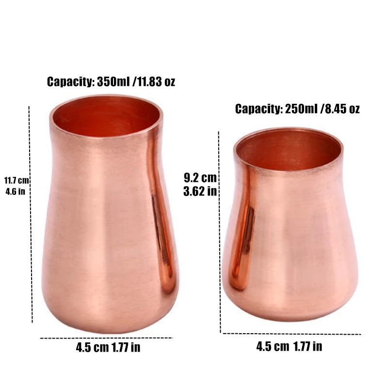 Handcrafted Copper Beer and Milk Mug Vintage Thickened Moscow Water 350ml