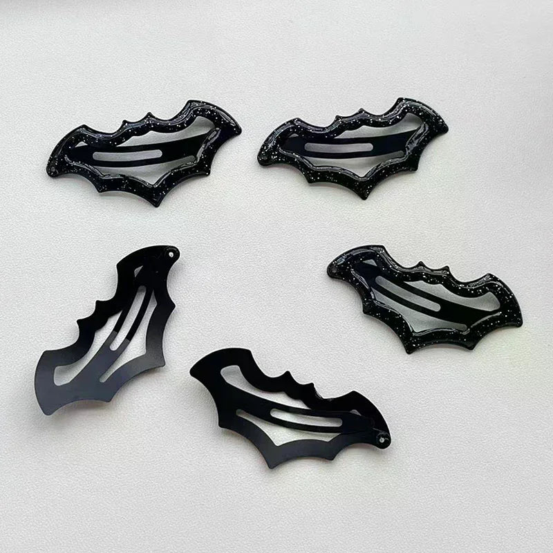 10-Piece Halloween Bat Hairpins Set Multi-Color Cute Hair Accessories for Women Girls