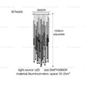 LED Long Chandeliers for Stairs & Living Rooms Minimalist Pendant Lighting