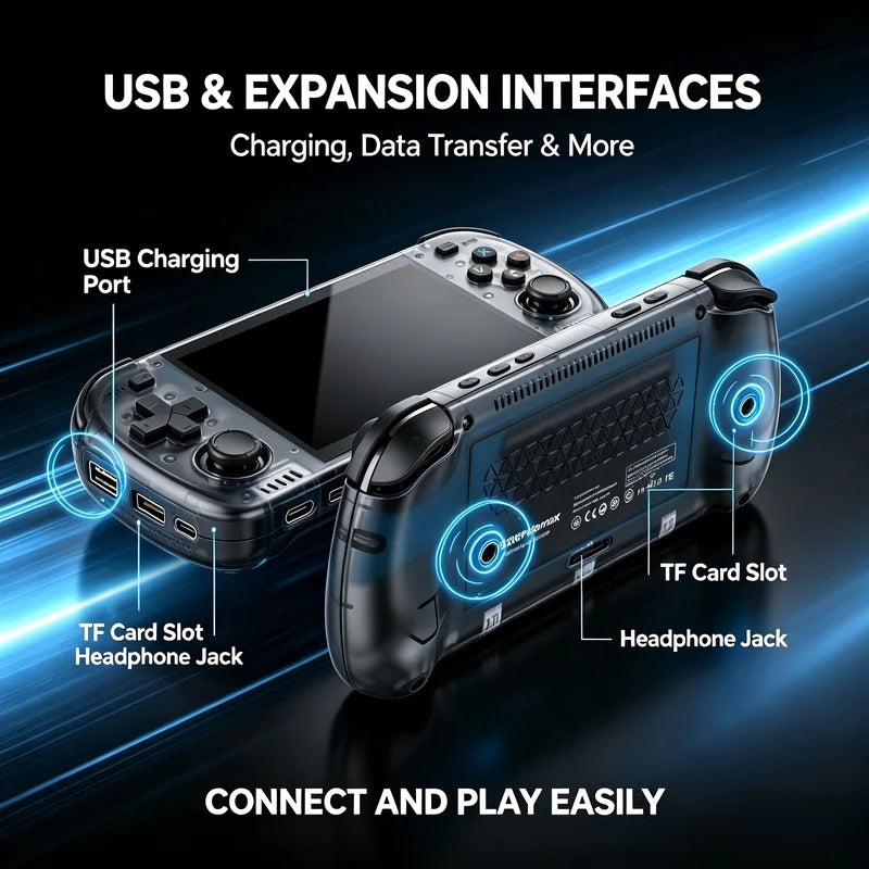 4.2 Inch Retro Handheld Game Console with Big Screen - Portable Video Player & Gaming Device