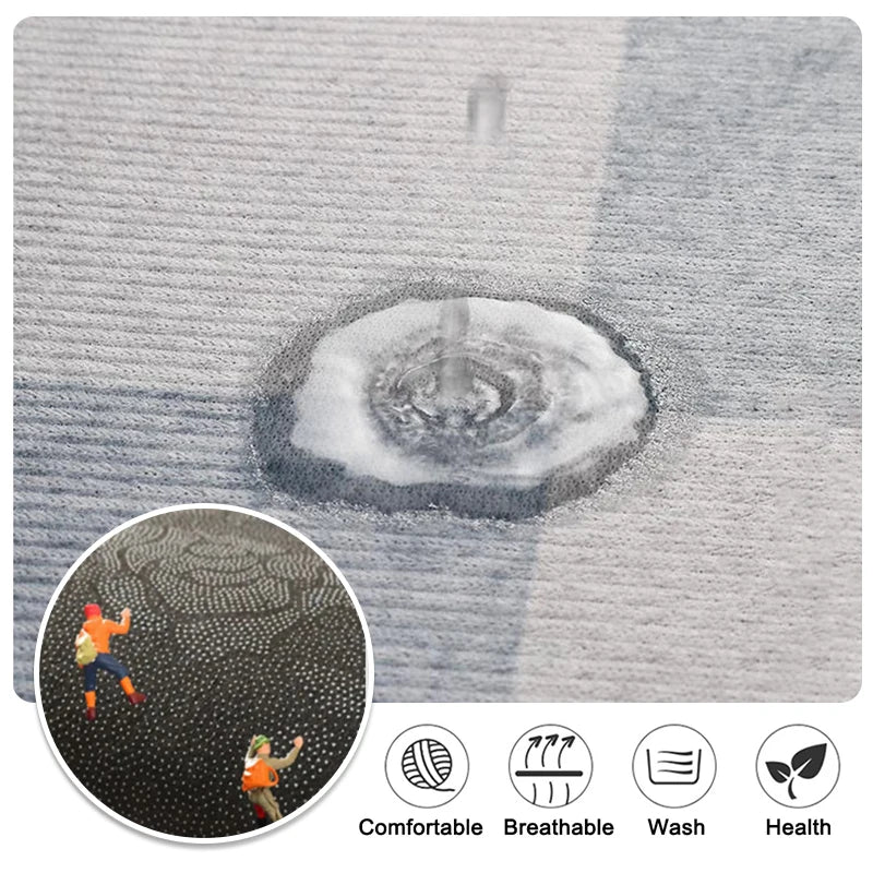Super Absorbent Anti-Slip Shower Bath Mat with Non-Slip Rug for Bathroom & Kitchen