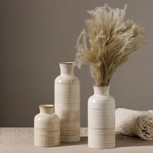 Nordic Style Ceramic Vase Set - Modern Minimalist Flower Holders for Home Decor