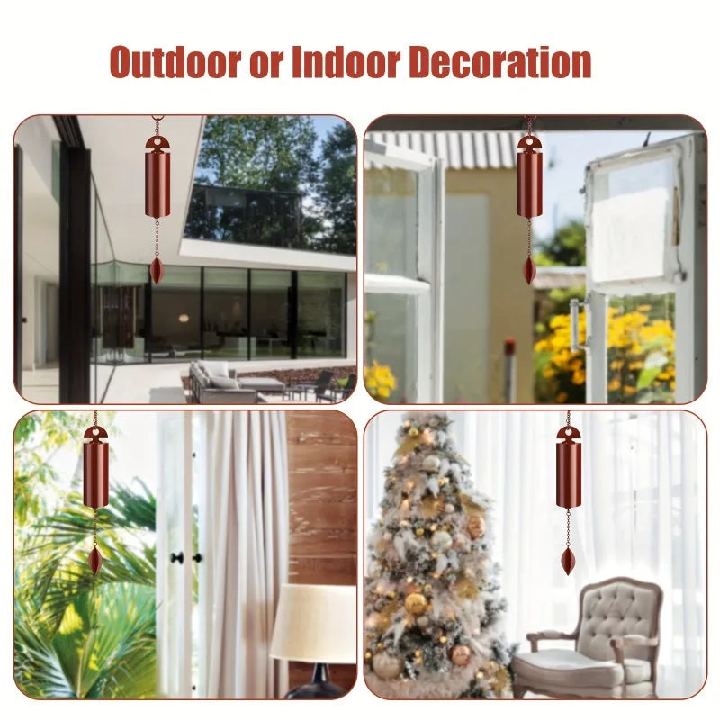 Outdoor Wind Chime Garden Decor Stainless Steel Rustic Wind Bell 4x26cm