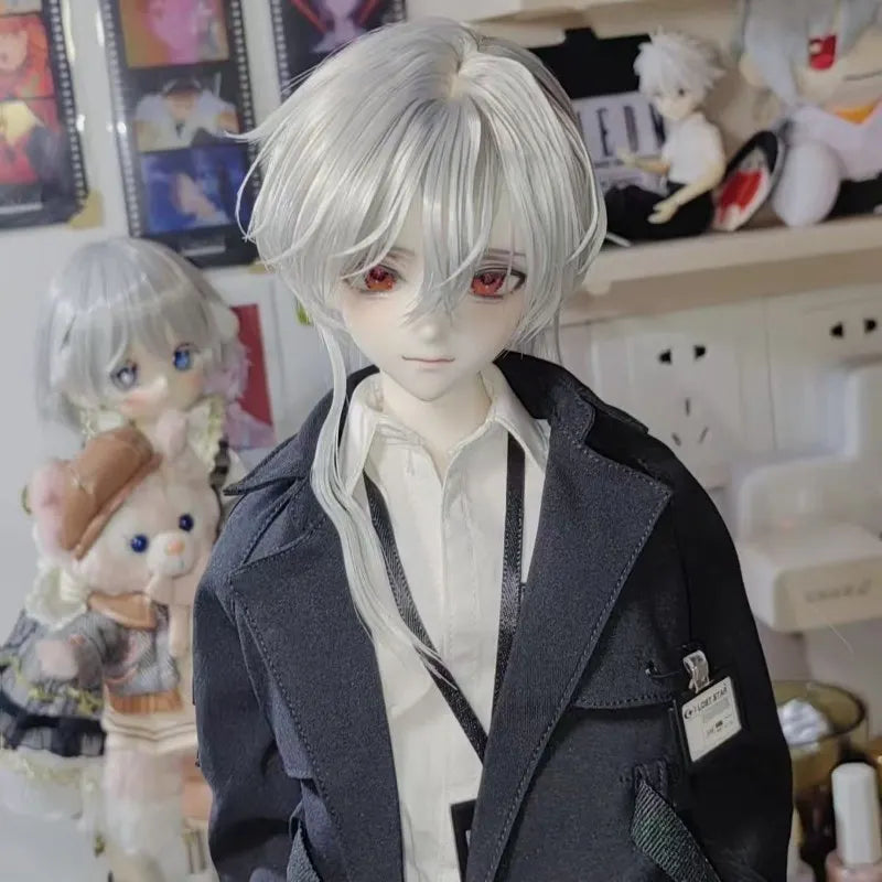 1/4 BJD Doll Head Accessories Practice Makeup Half-White Skin Anime Style Toy