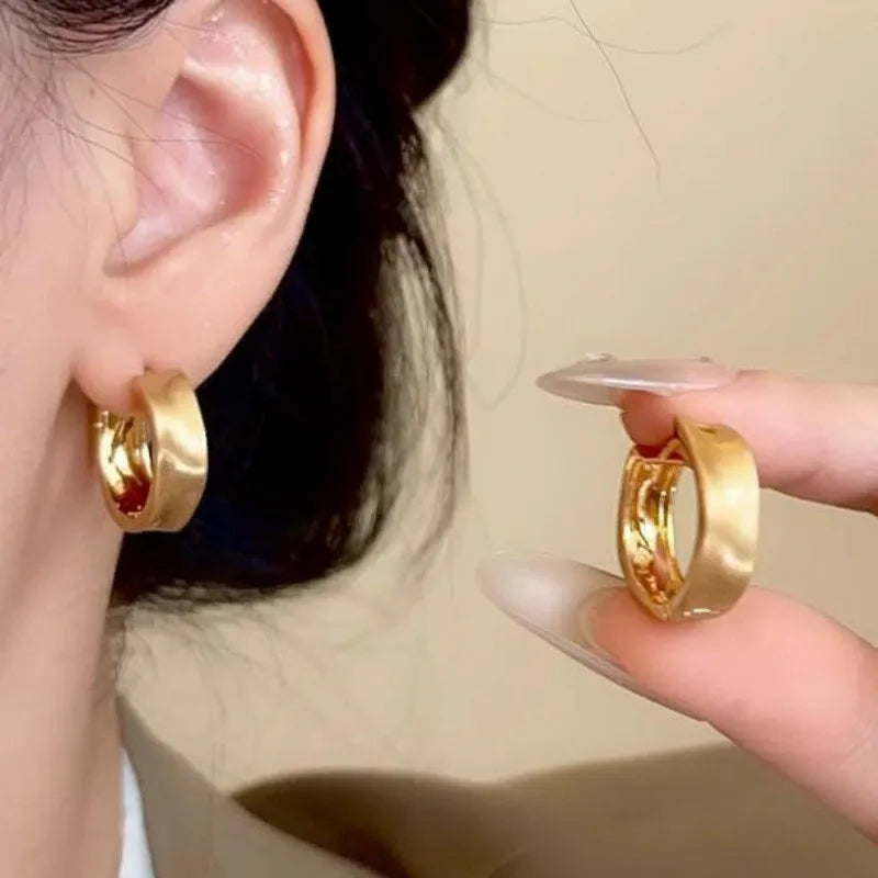 Sterling Silver Geometric Stud Earrings for Women - Versatile Jewelry Gift