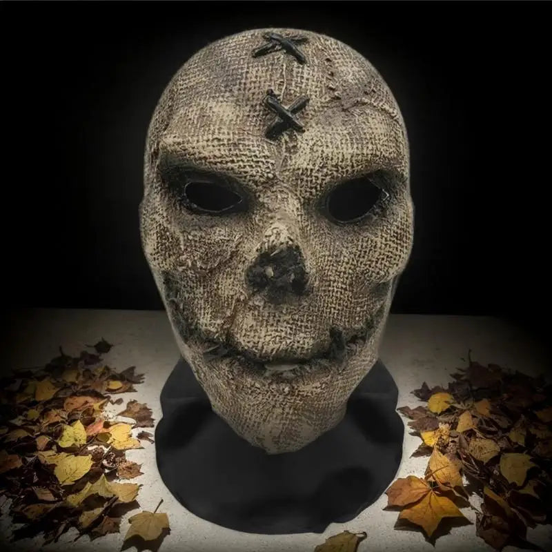 Halloween Ghost Face Full Mask - 3D Printed Stretchable Mesh Cosplay Skull Mask