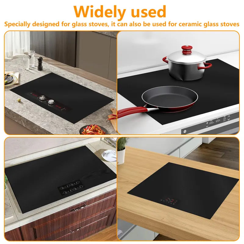 Silicone Induction Cooktop Cover Non-Slip Kitchen Protector 52x78cm