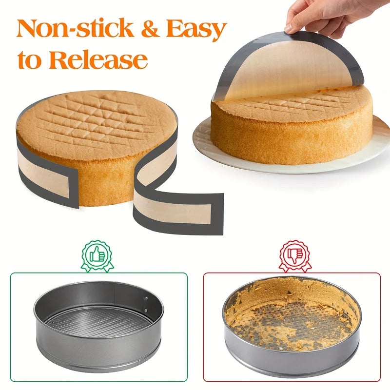 Silicone Baking Pad for Springform Cake Pans - Non-Stick, Easy to Clean