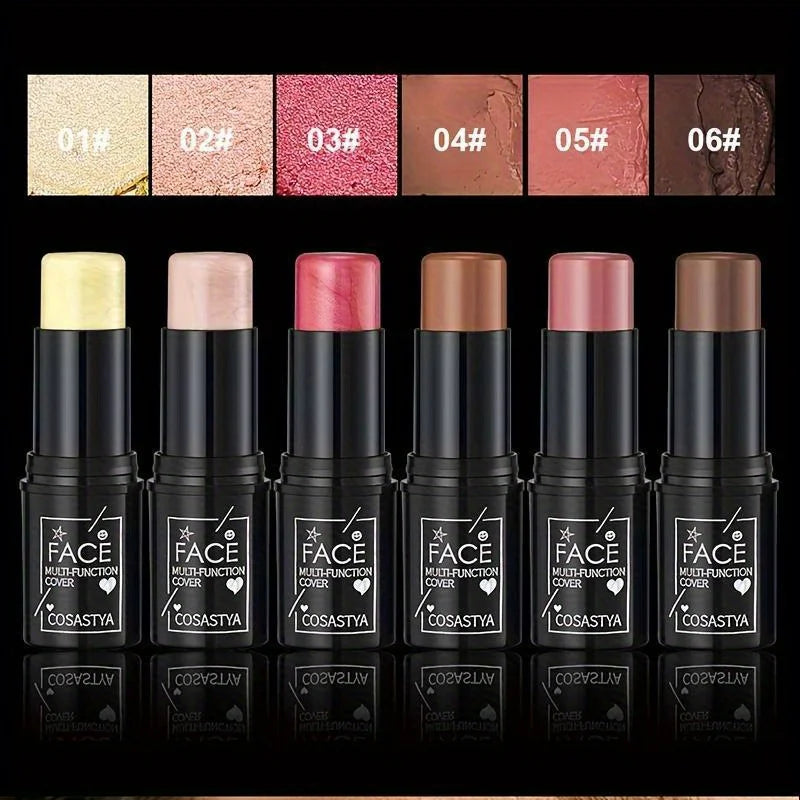 3-in-1 Waterproof Multi-Function Makeup Stick for Face, Eyes & Cheeks, Long-Lasting