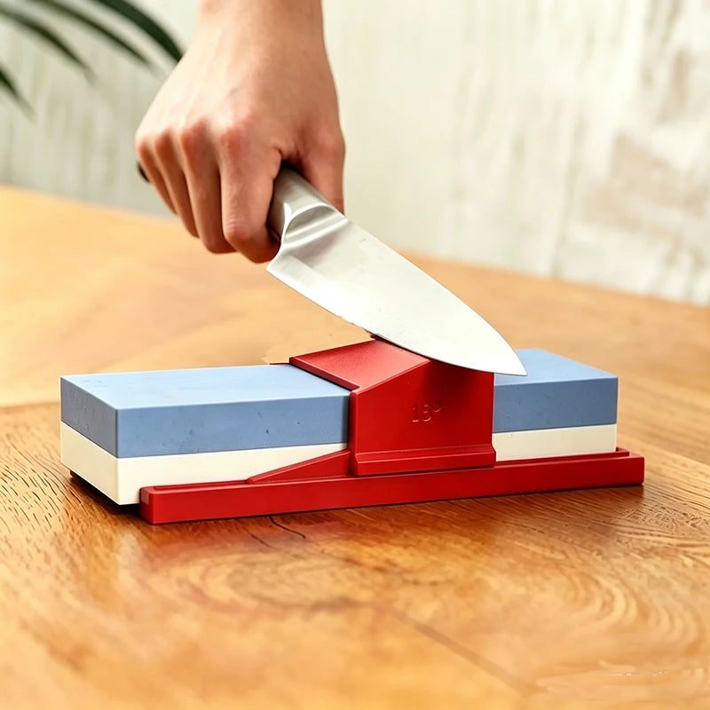 Fixed Angle Knife Sharpening Jig with Guide Holder - 18 Degree, No Whetstone