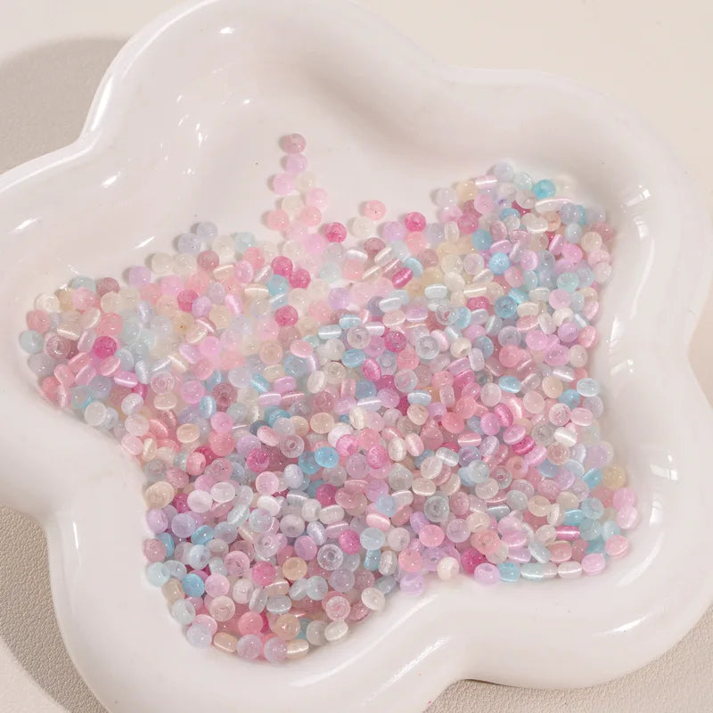 Colorful Glass Rice Beads for Jewelry Making - Cat Eye & Spacer Beads
