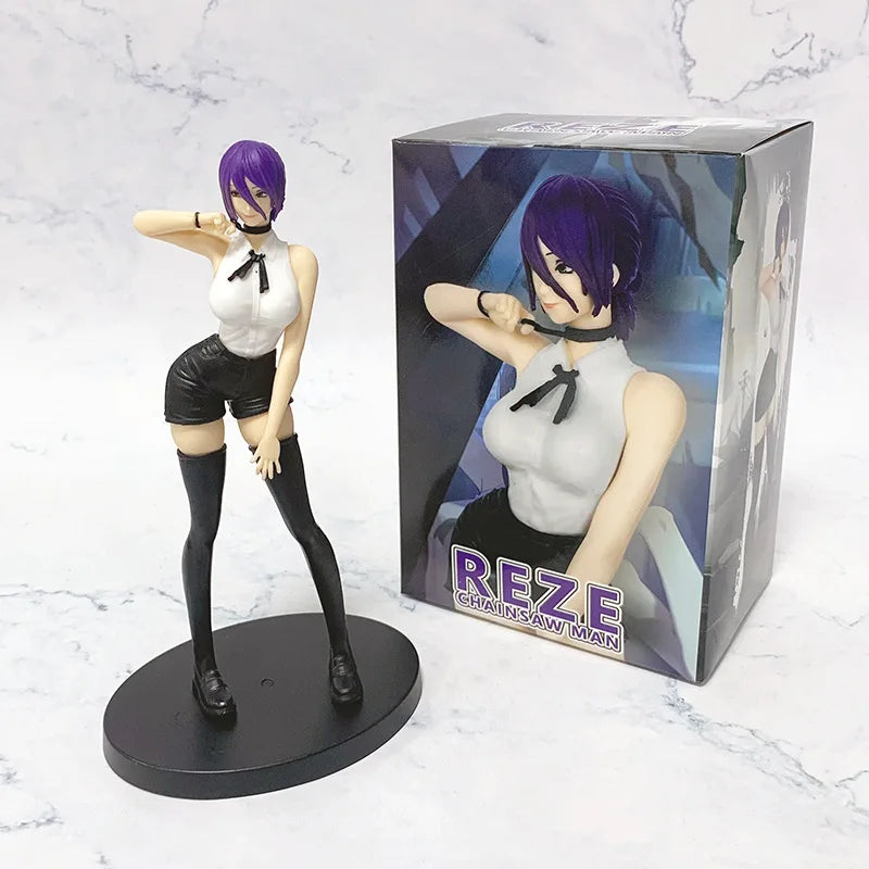 Chainsaw Man Anime Action Figure Reze PVC Model Toy Collectible for Fans