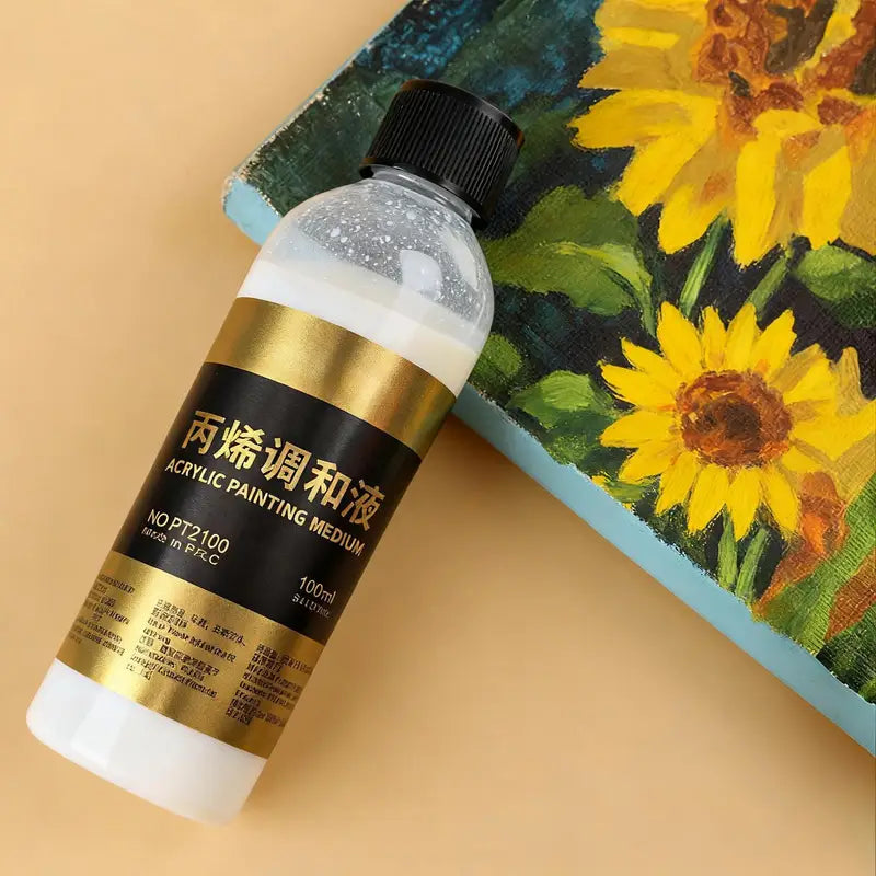 100ml Acrylic Fluid Medium Paint Thinner for Artists & Crafting