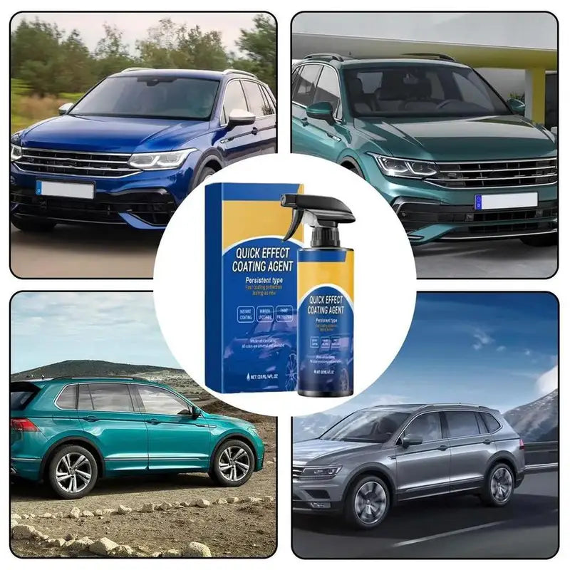 Nano Ceramic Car Coating Spray 120ml Quick Protective Wax Polish for Vehicles