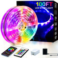 RGB LED Strip Lights with Remote & App Control - Color Changing, Music Sync, Dimmable
