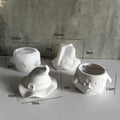 Halloween Wizard Hat Ghost Storage Box Silicone Mold Jewelry Candy Can Gypsum Tool