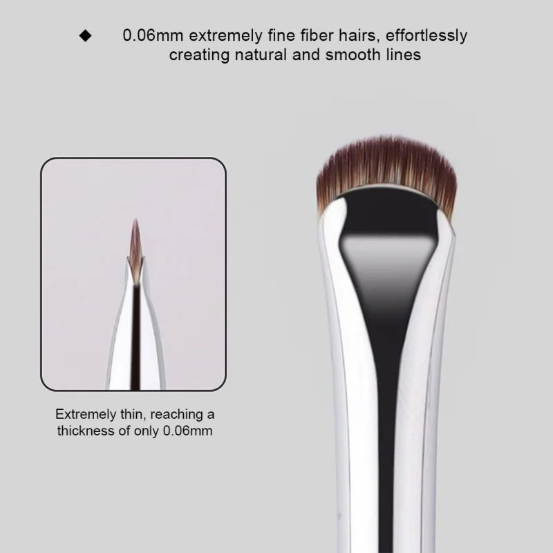 2pcs Curved Eyeliner Makeup Brushes for Precision Eye Makeup Smudging
