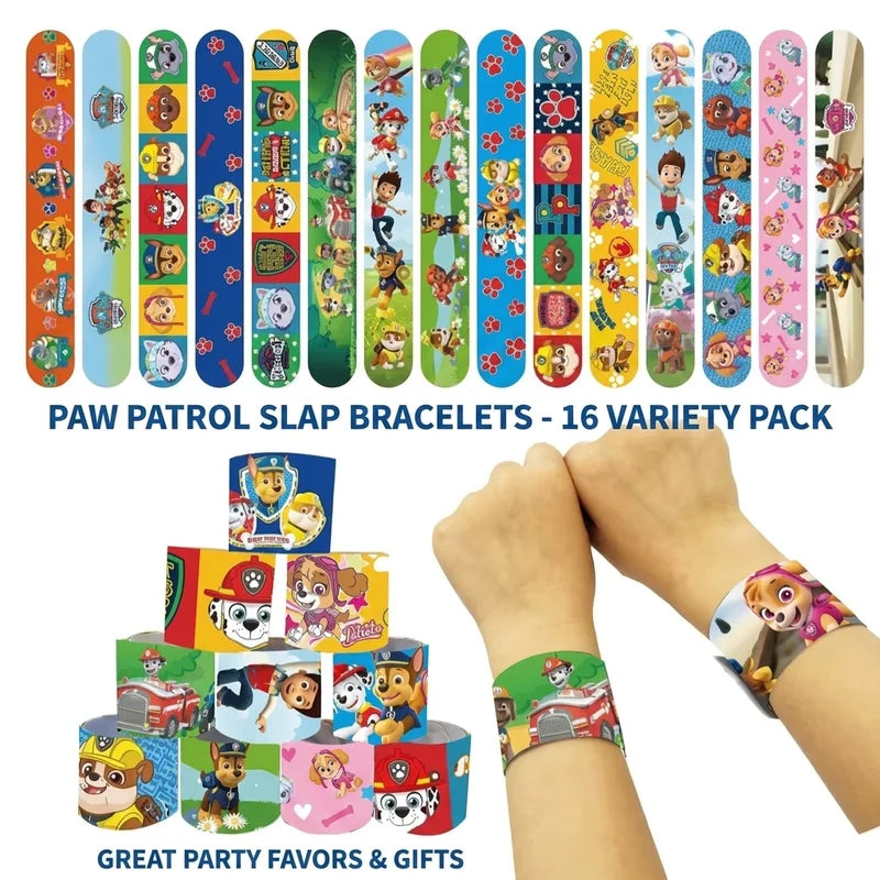 15-Pack Cartoon Paw Patrol Bracelets Set for Children - Family Series Accessories