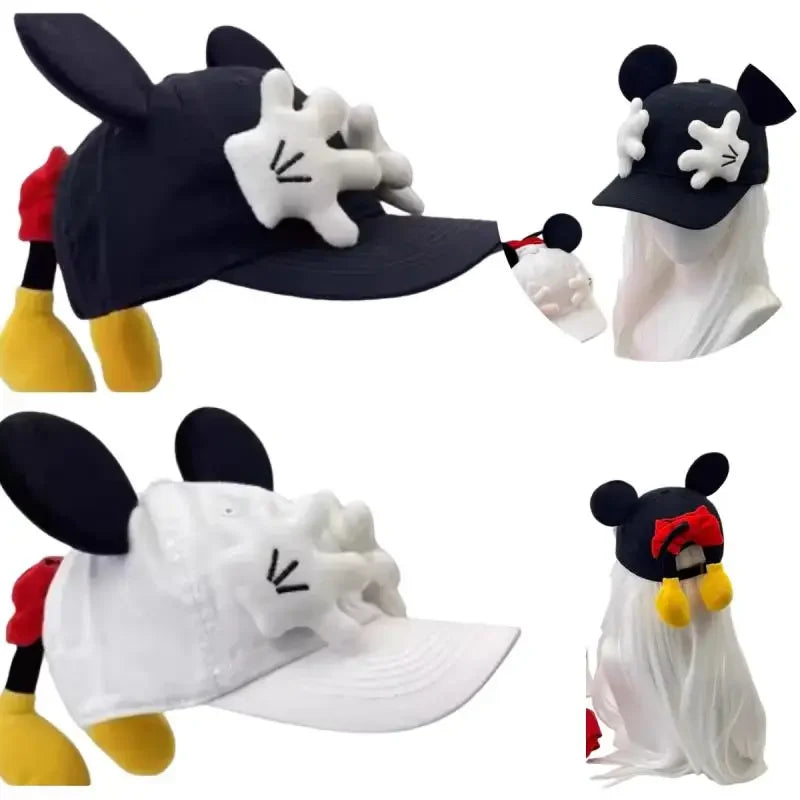 Girls Cartoon Mouse Ears Baseball Cap - Sun Protection Outdoor Fashion