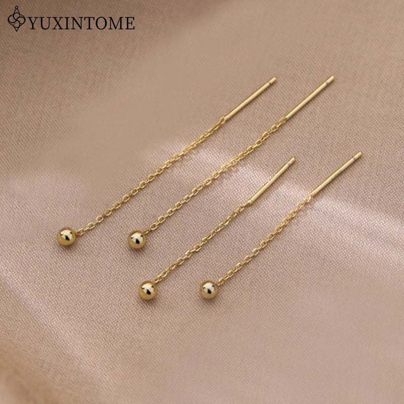 Sterling Silver Ear Wire Stud Earrings Small Round Bead Jewelry for Pierced Ears