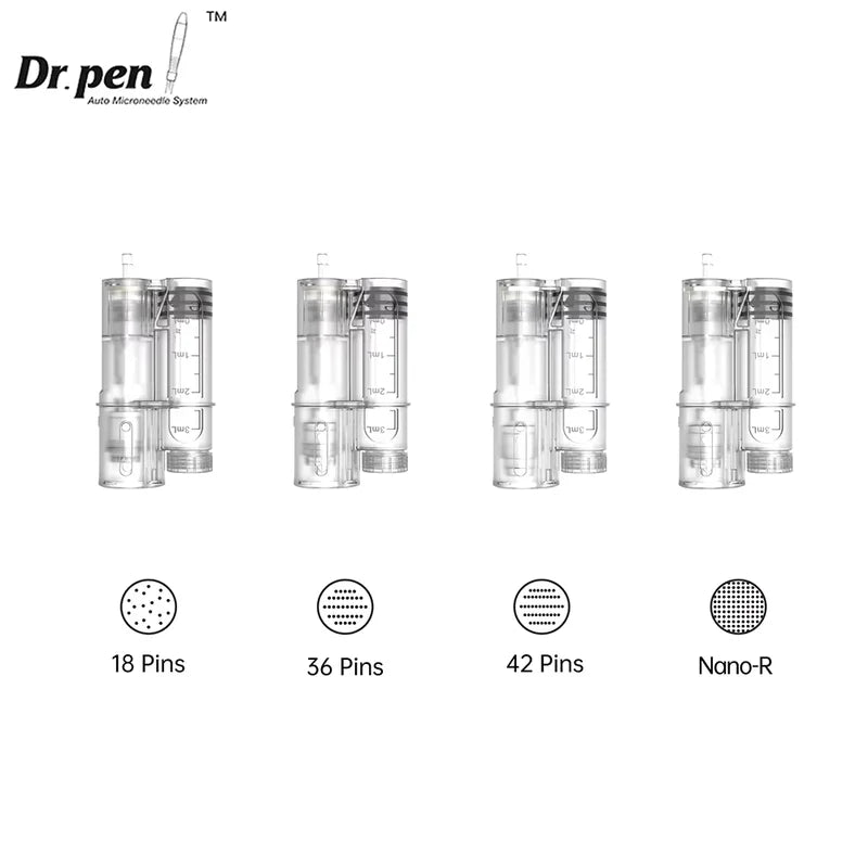 Microneedling Pen Cartridges for Dr. Pen H6 - 5 pcs 18/36/42 Pin Nano Needles