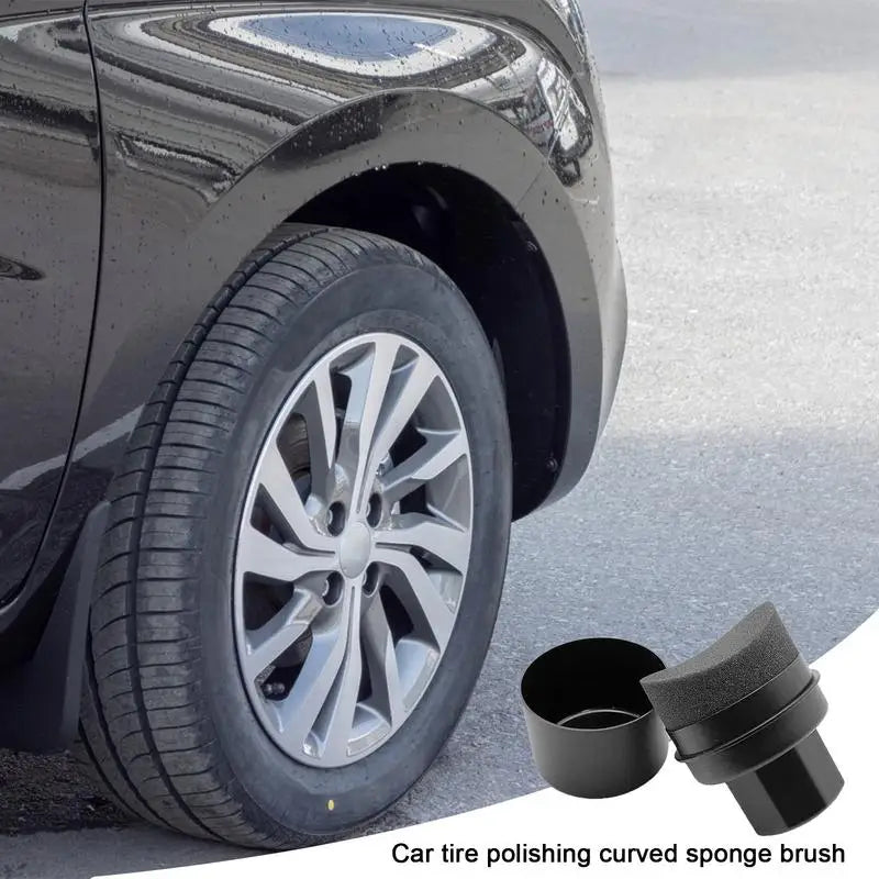Car Tire Shine Applicator Brush Soft Foam Pad for Vehicle Waxing and Dressing