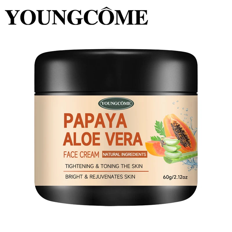 Papaya Aloe Face Moisturizer with Collagen for Anti-Aging & Skin Nourishing