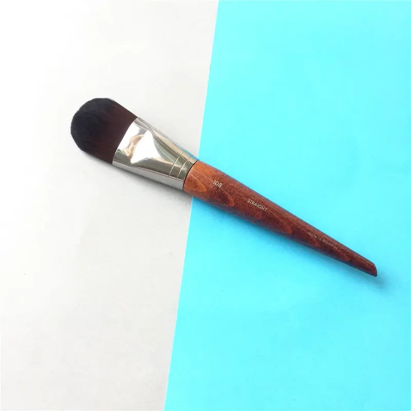 Large, Medium & Small Foundation Makeup Brushes - Tapered Liquid & Cream Applicators
