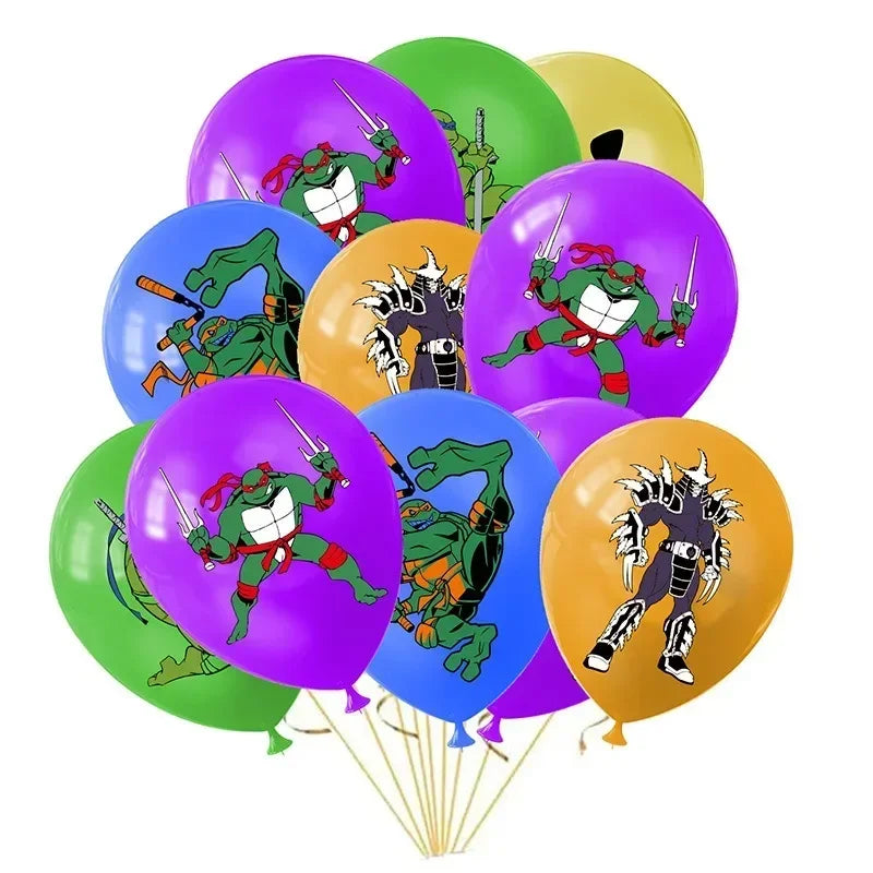 Teenage Mutant Ninja Turtles Latex Balloons Set Party Decorations Photo Props Halloween Gift