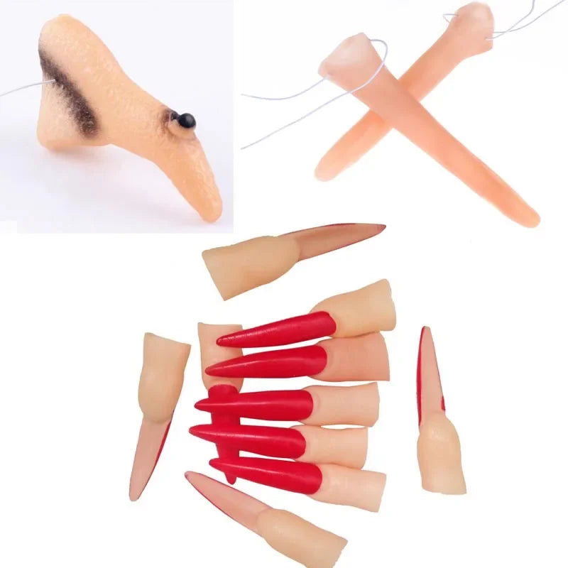 Halloween Witch Nose Prosthetic with Elastic for Cosplay and Makeup