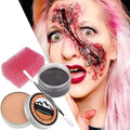 All-in-One Face & Body Paint Kit with 20 Oil Colors, Rainbow & Glitter for Special Effects Halloween